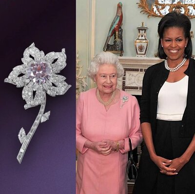 The Williamson Pink Diamond Cartier Brooch