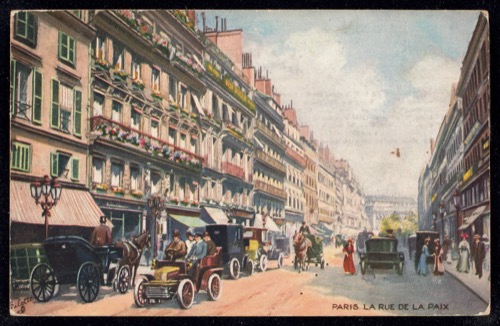 Rue de la Paix, Paris, c.1903 — the street where Cartier's Paris headquarters stood at number 13