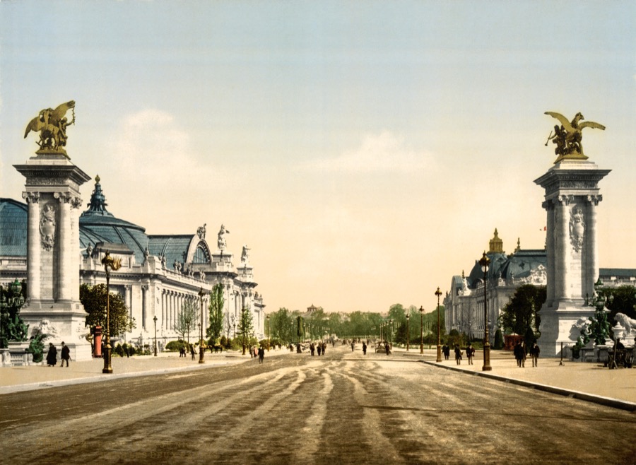 The Grand Palais and Petit Palais at the Paris Exposition Universelle, 1900 — the high-water mark of the Belle Époque