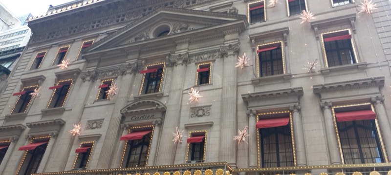 The Cartier building at 653 Fifth Avenue, New York — the former Morton Plant mansion acquired by Pierre Cartier in exchange for a pearl necklace in 1917