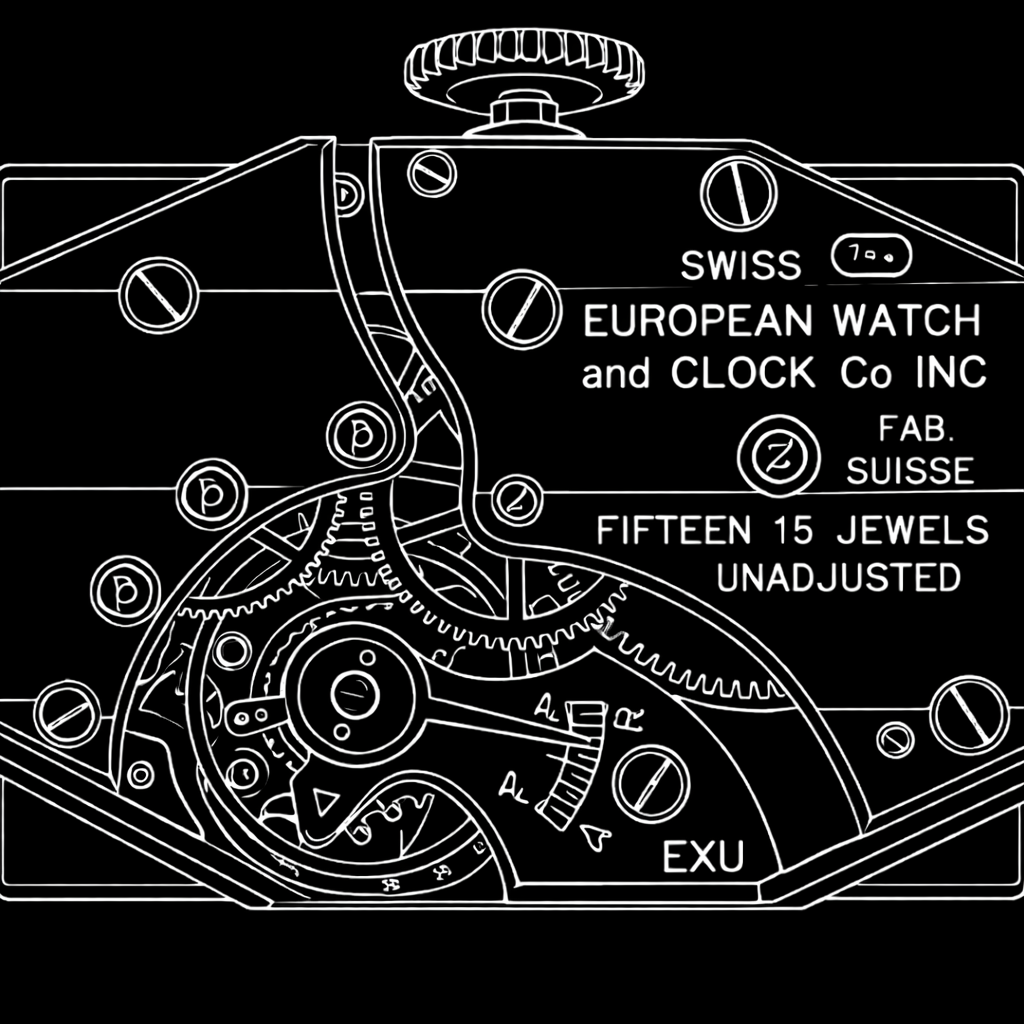 European Watch and Clock Co. — maker's mark illustration